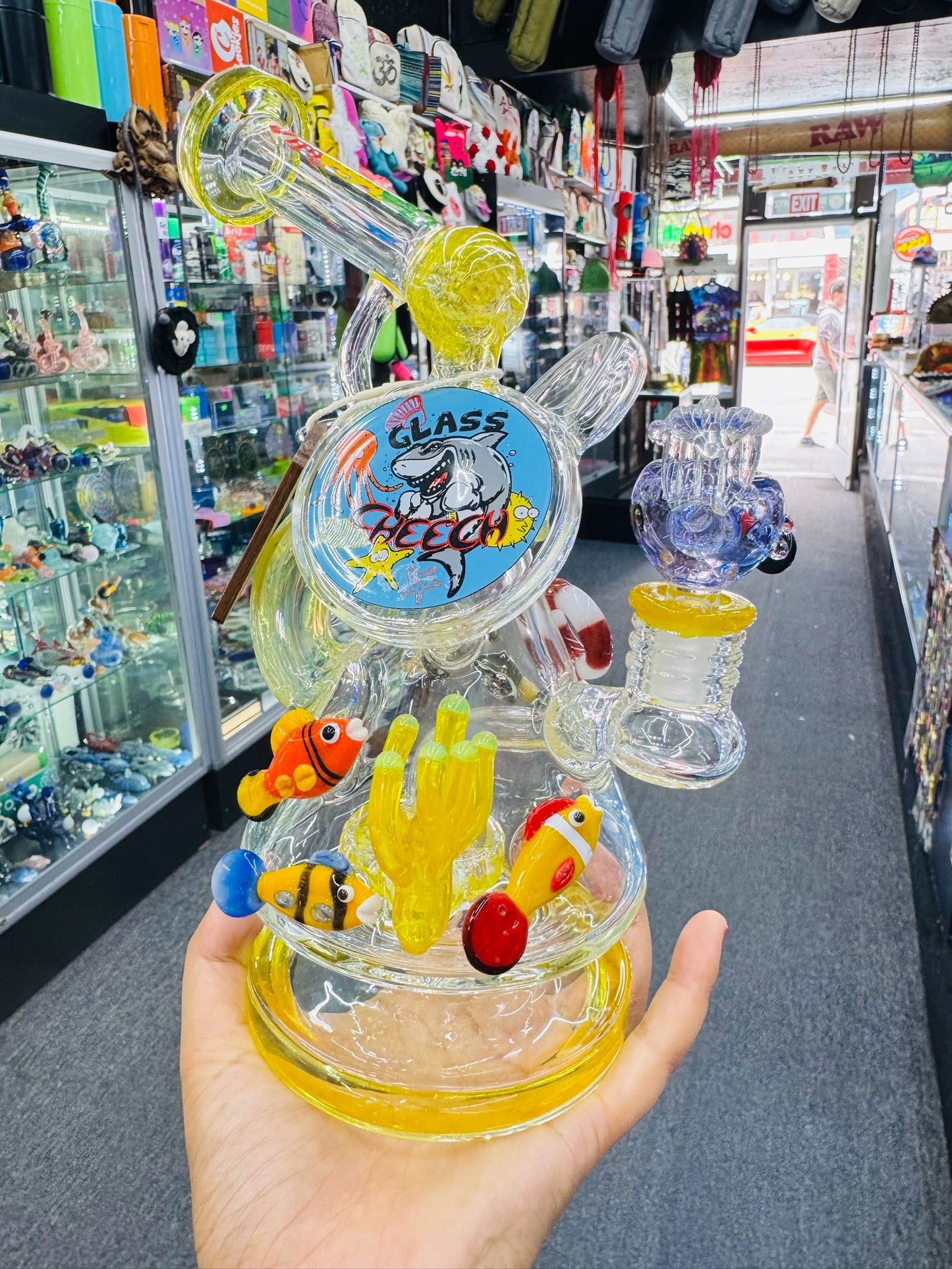 Cheech Glass 10.5" Shark Attack Rig