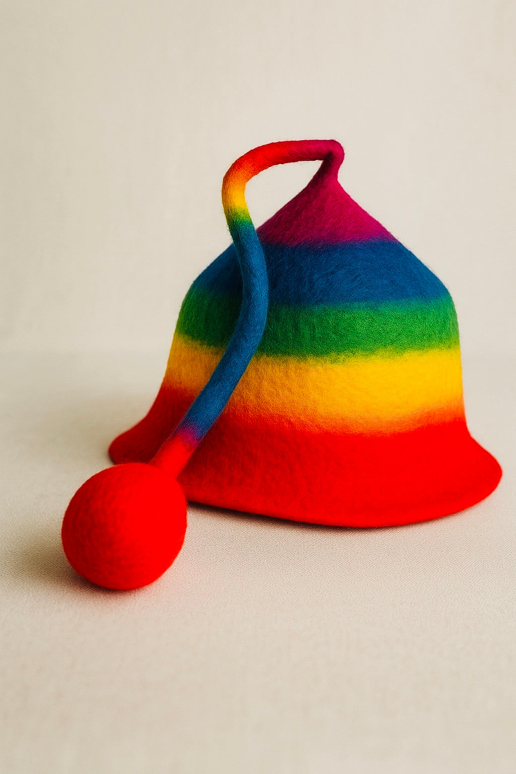 Rainbow Felt Hat