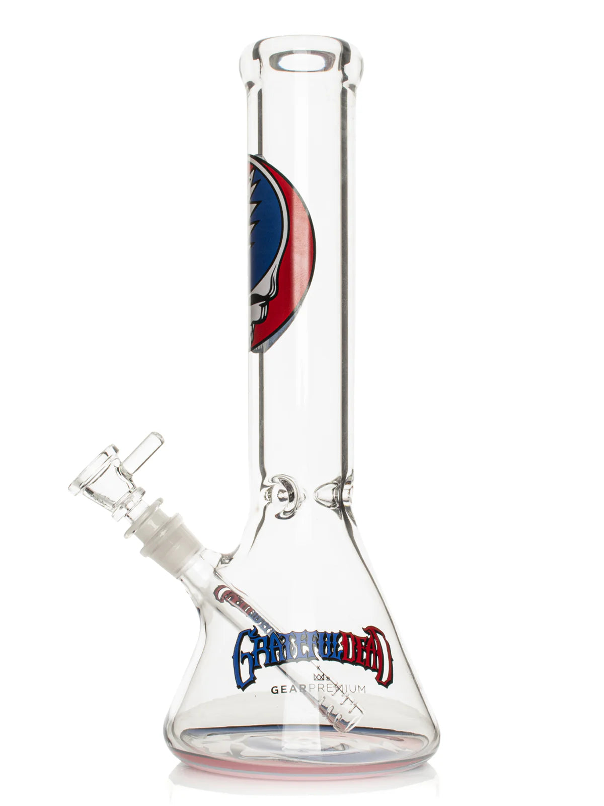 Grateful Dead x GEAR Premium® 13” 7mm Thick Steal Your Face Beaker Base Water Pipe