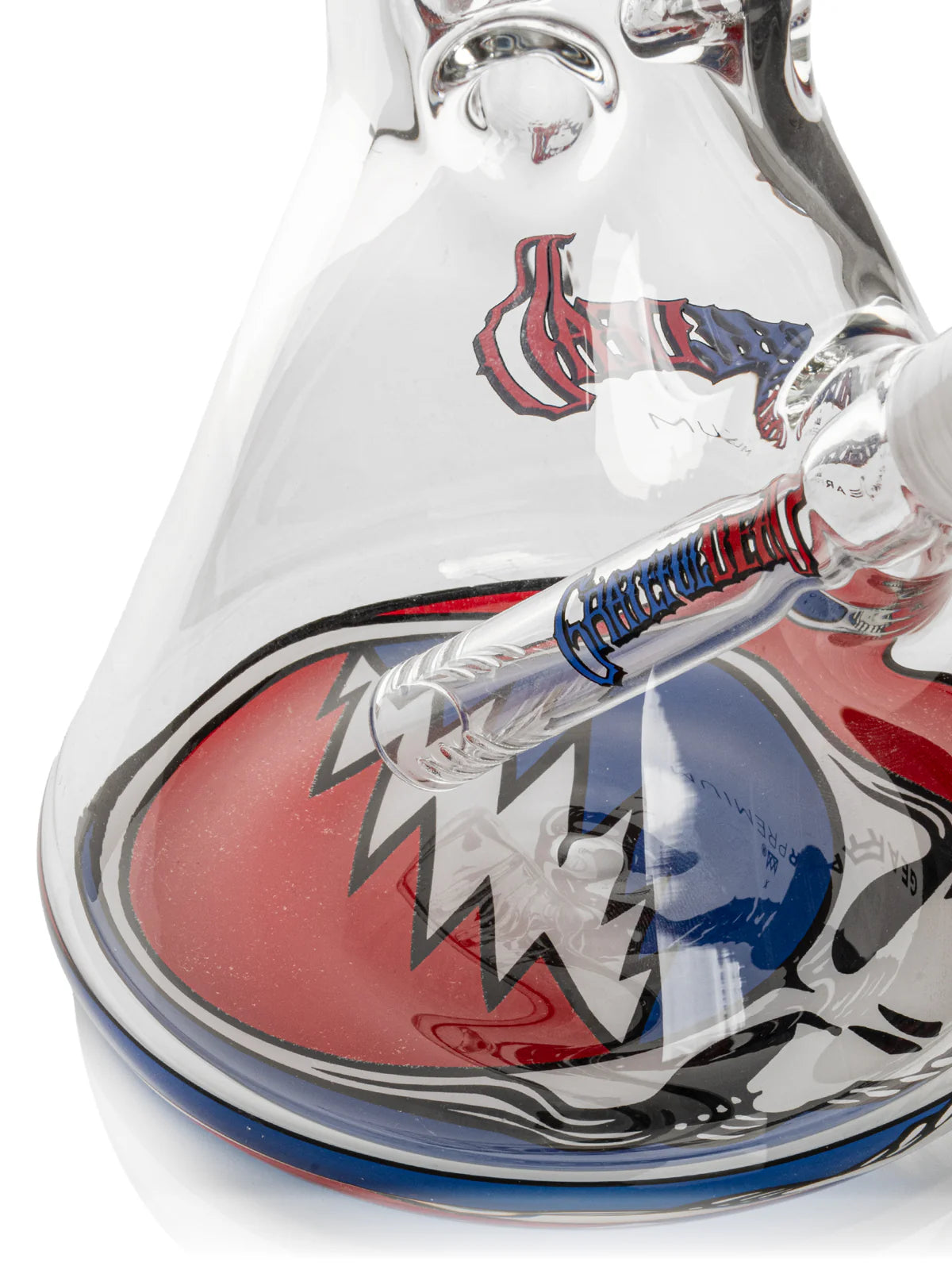 Grateful Dead x GEAR Premium® 13” 7mm Thick Steal Your Face Beaker Base Water Pipe