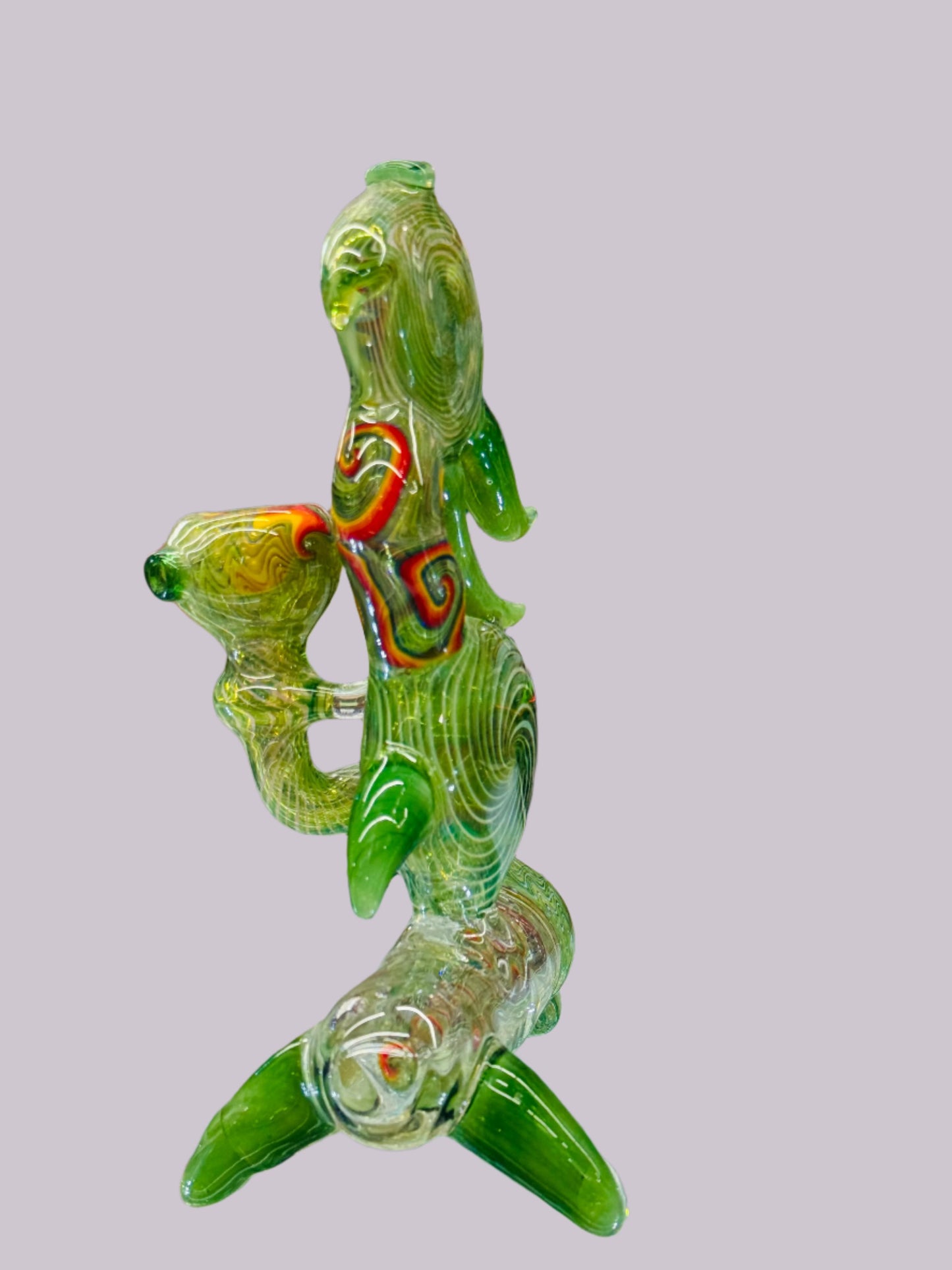 Multi color custom made bubbler - DayDreamz Smoke Shop