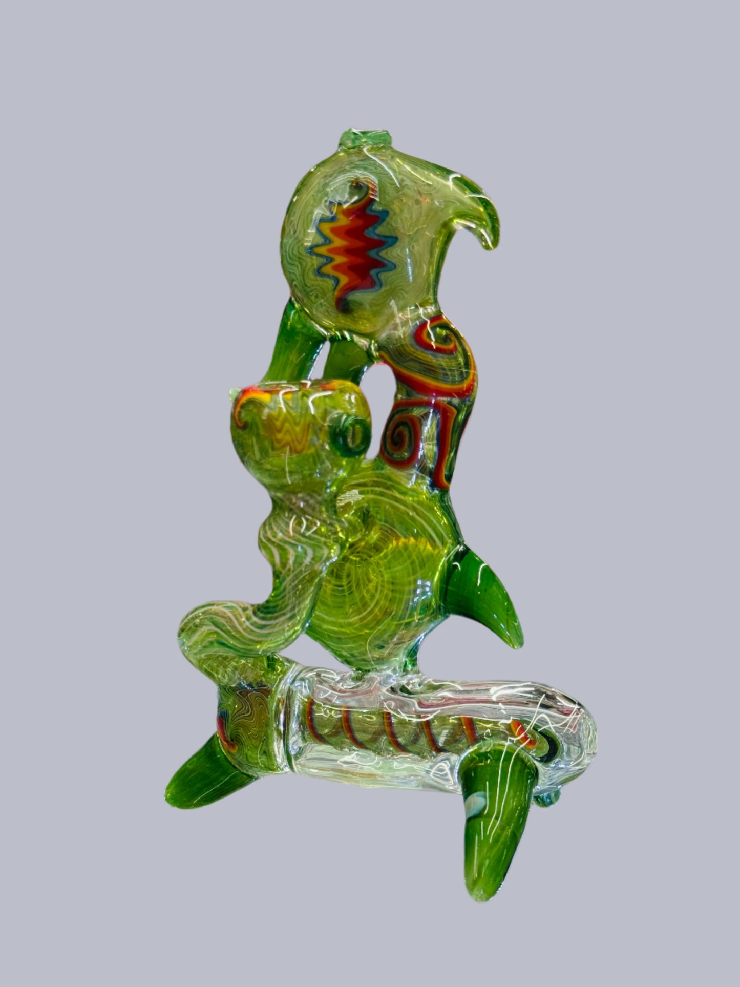 Multi color custom made bubbler - DayDreamz Smoke Shop