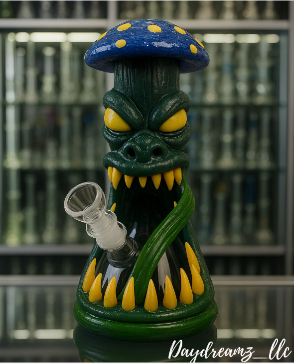 Monster Mushroom Beaker Bong - DayDreamz Smoke Shop