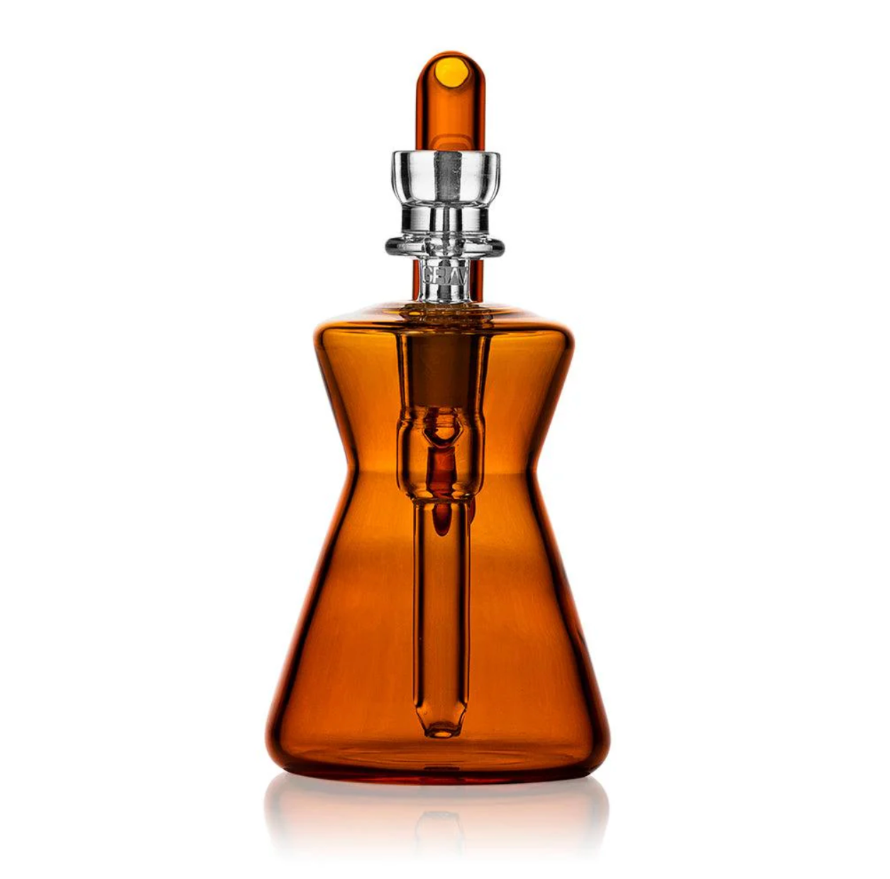 GRAV® Hourglass Pocket Bubbler - Amber - DayDreamz Smoke Shop