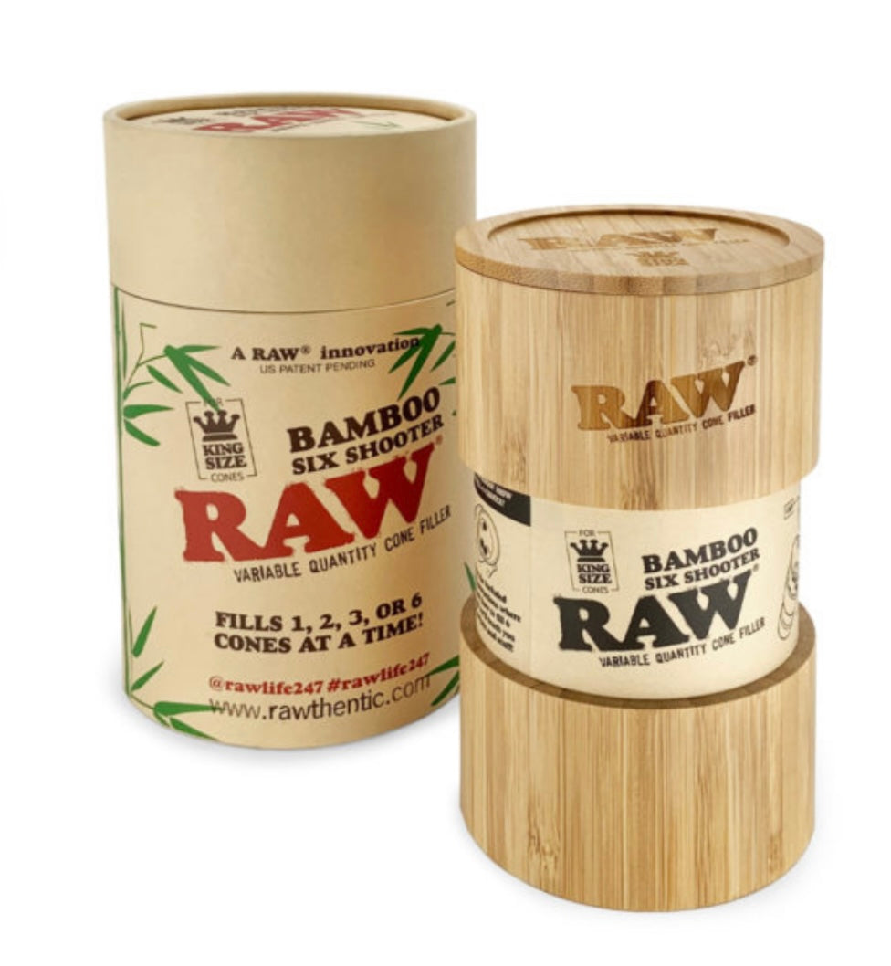 Raw bamboo six sooters - DayDreamz Smoke Shop