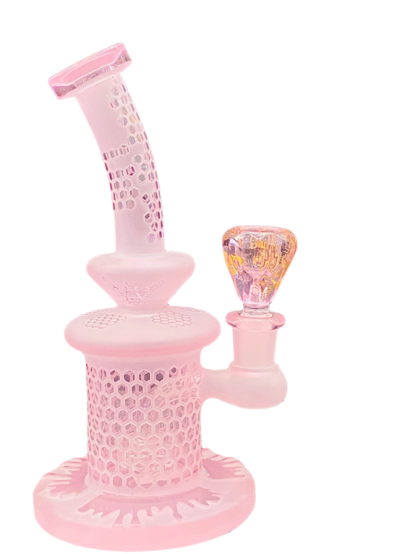 Honey comb looking dab rig - DayDreamz Smoke Shop