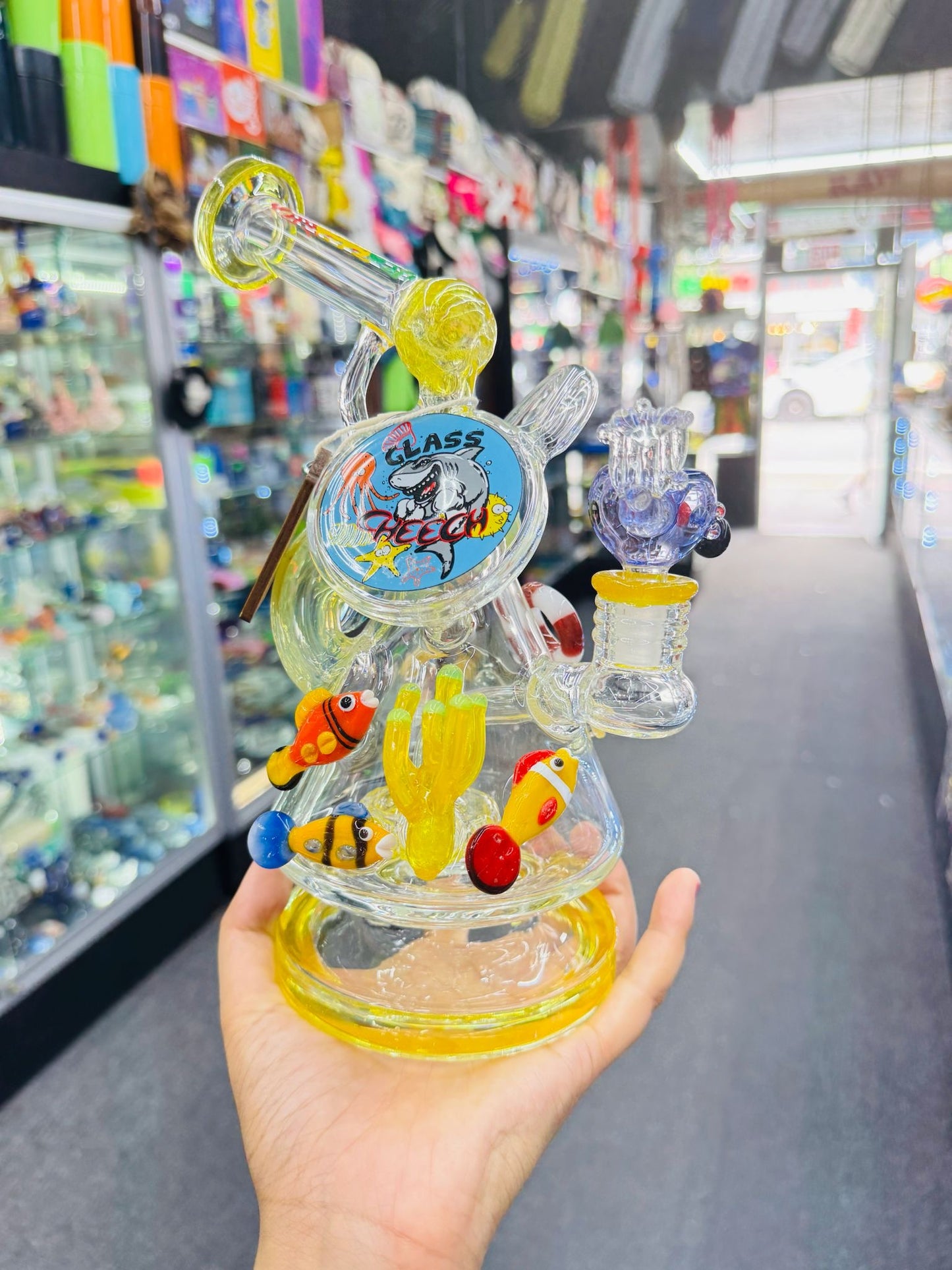 Cheech Glass 10.5" Shark Attack Rig