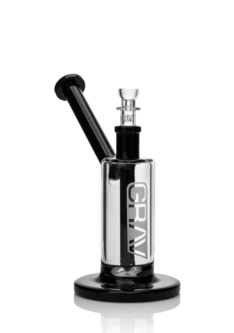 GRAV® MEDIUM UPRIGHT BUBBLER - BLACK ACCENTS - DayDreamz Smoke Shop
