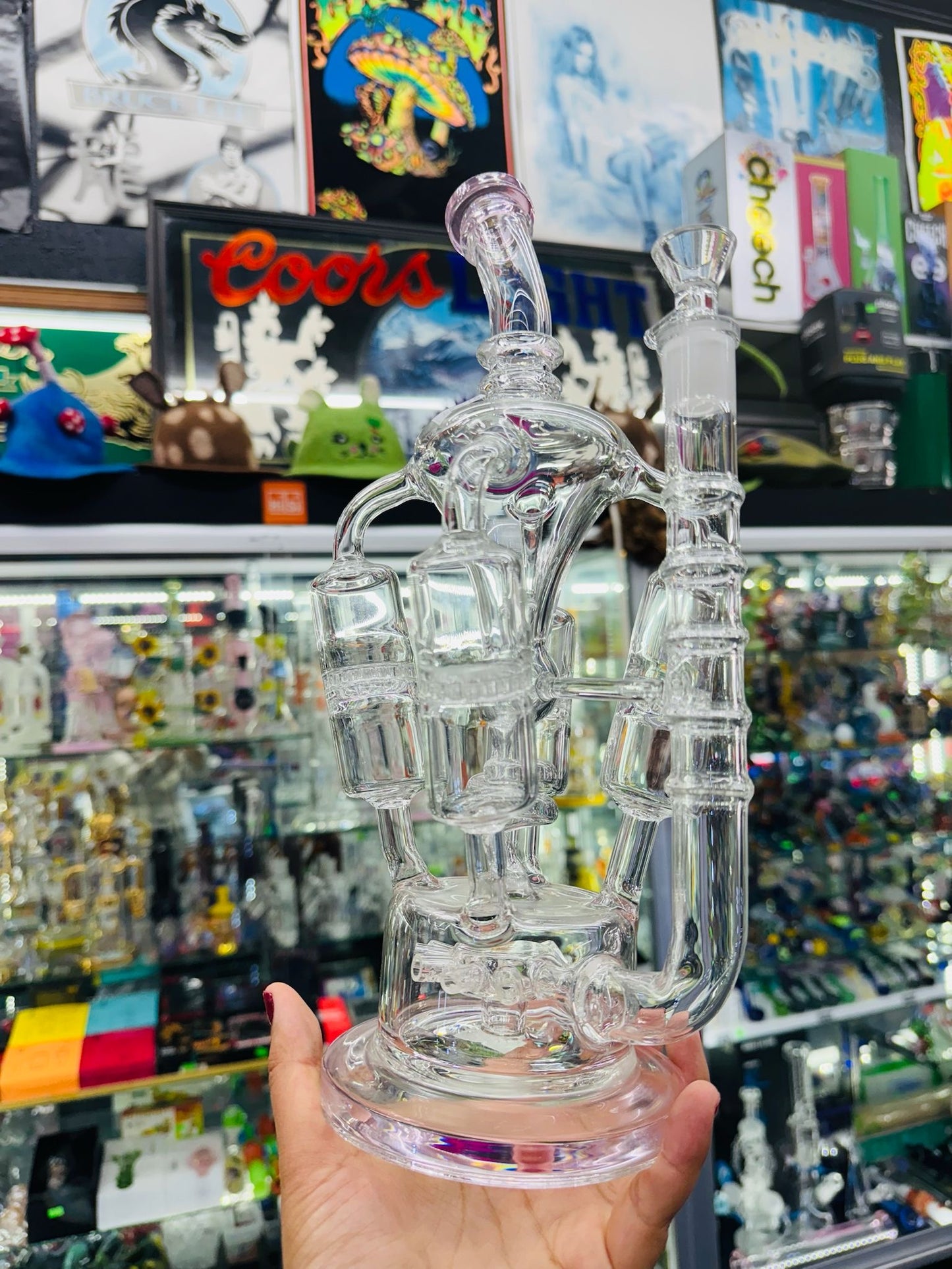 Multi spike chamber glass