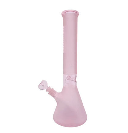 Diamond Glass 16” Pink Beaker Bong with Matching Downstem & Bowl - DayDreamz Smoke Shop