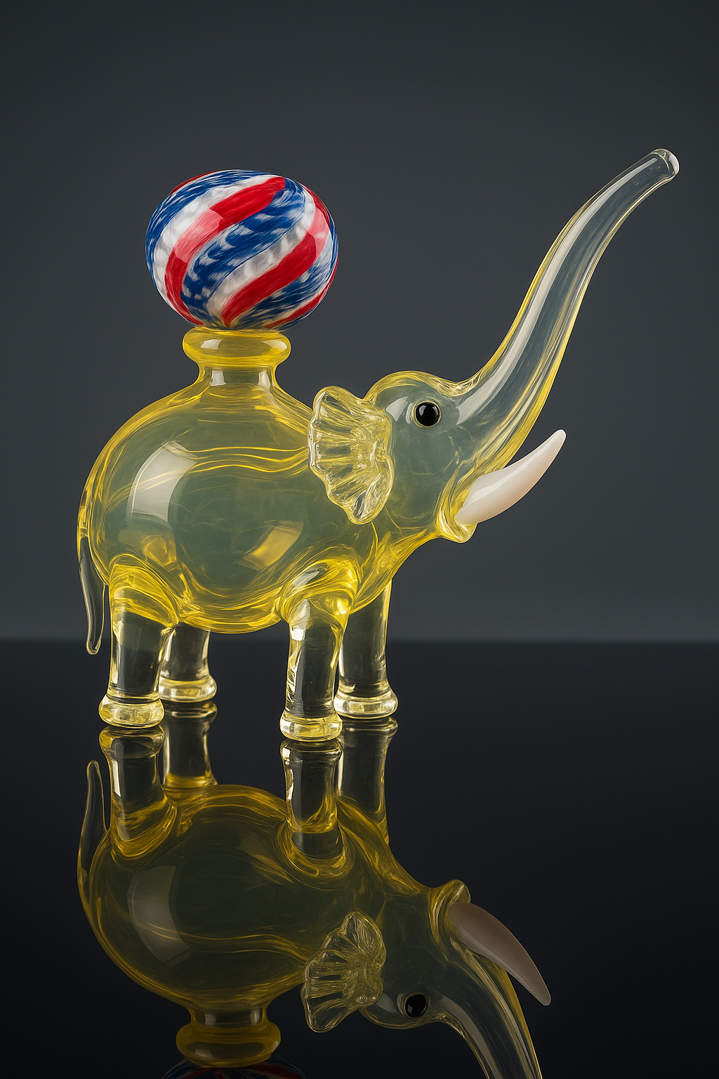 Glass Elephant Hand Pipe – Mini Bubbler