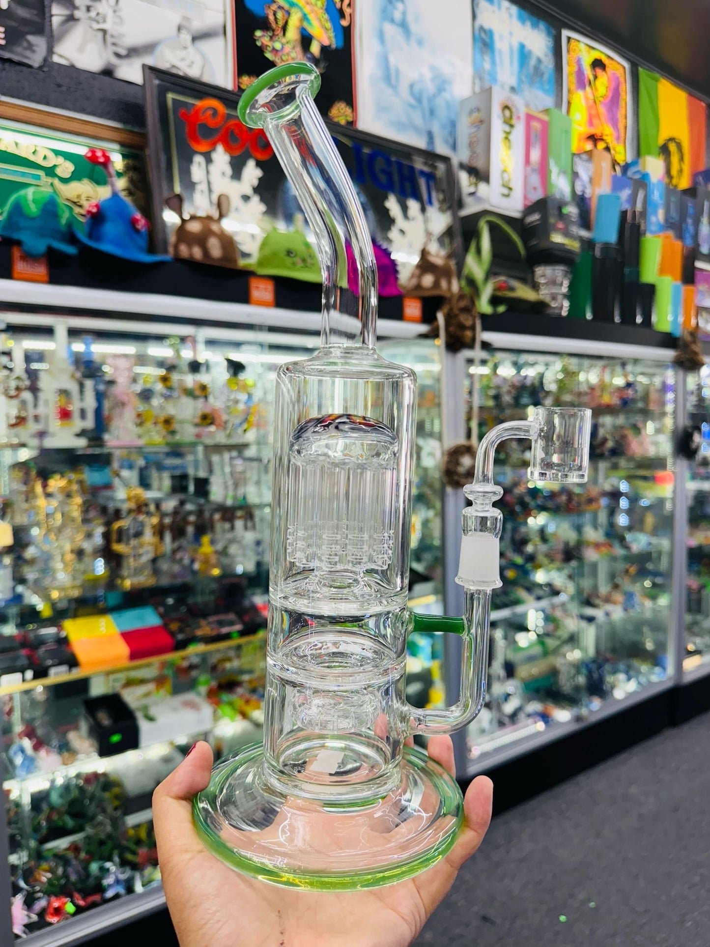 Green color bong