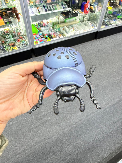 Gray ladybug herb grinder - DayDreamz Smoke Shop