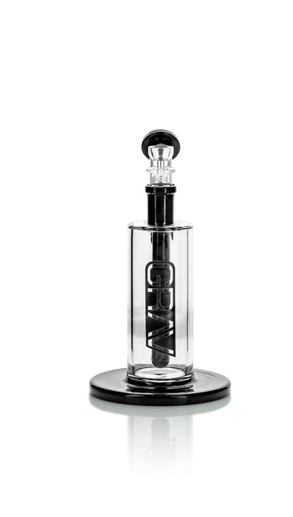 GRAV® MEDIUM UPRIGHT BUBBLER - BLACK ACCENTS - DayDreamz Smoke Shop