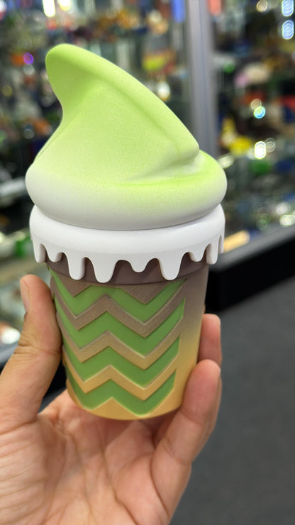 Ice cream cone shaped herb grinder - Green - DayDreamz Smoke Shop