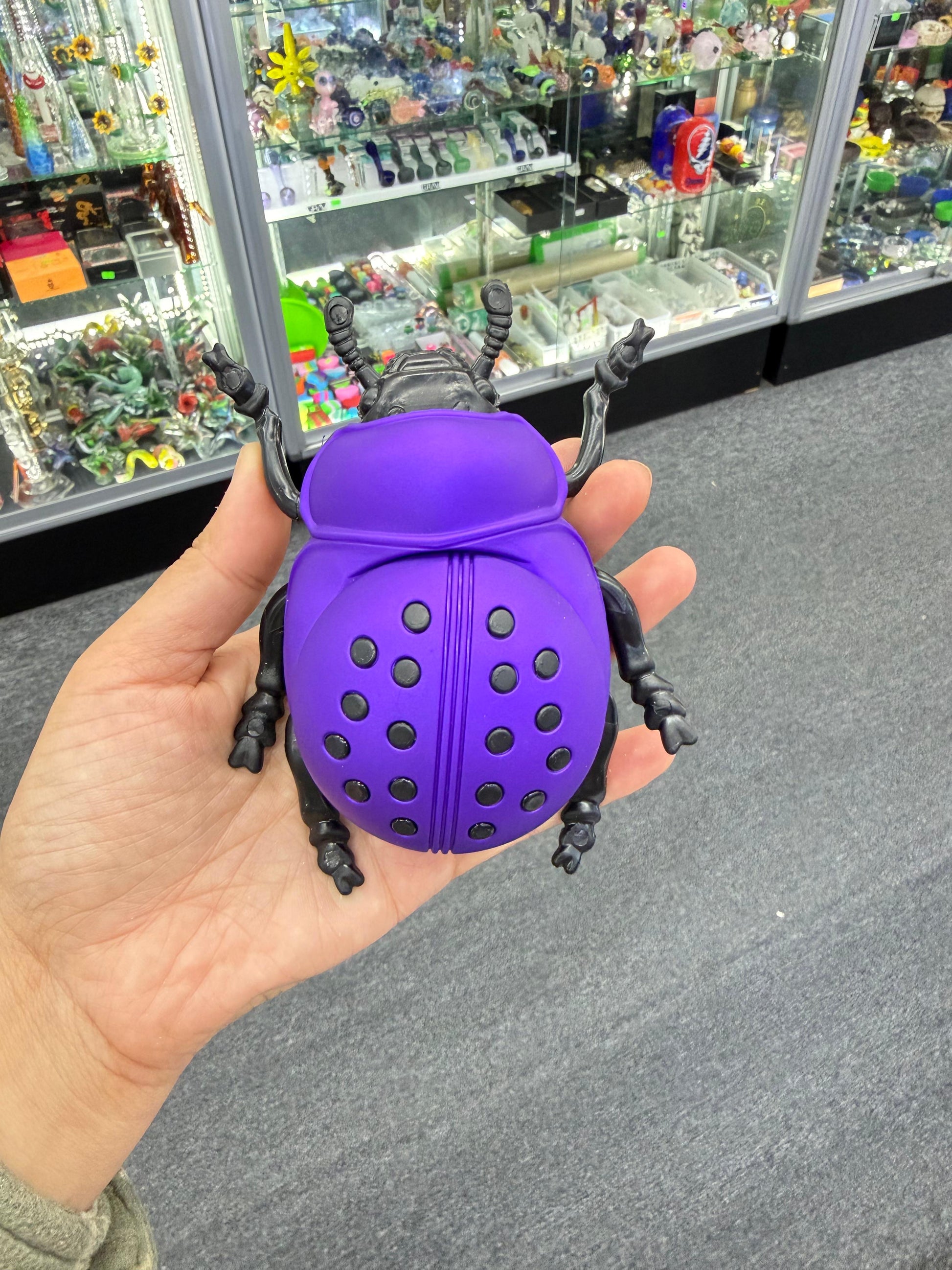 Purple ladybug herb grinder - DayDreamz Smoke Shop