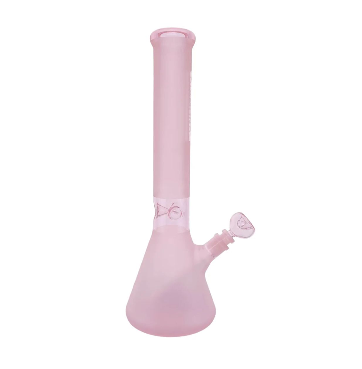 Diamond Glass 16” Pink Beaker Bong with Matching Downstem & Bowl - DayDreamz Smoke Shop