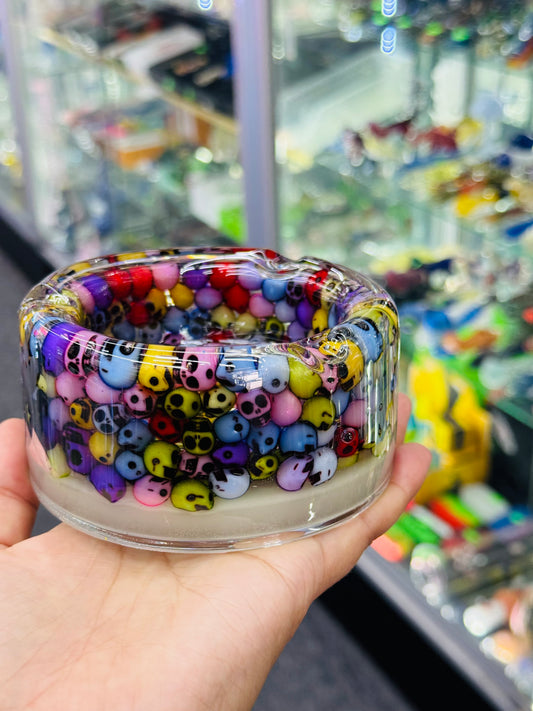tiny smiley face and skull beads - DayDreamz Smoke Shop