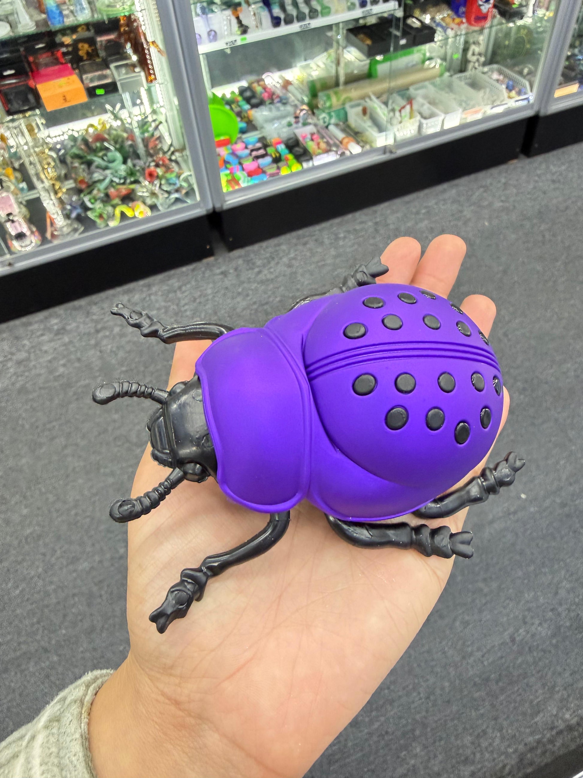 Purple ladybug herb grinder - DayDreamz Smoke Shop