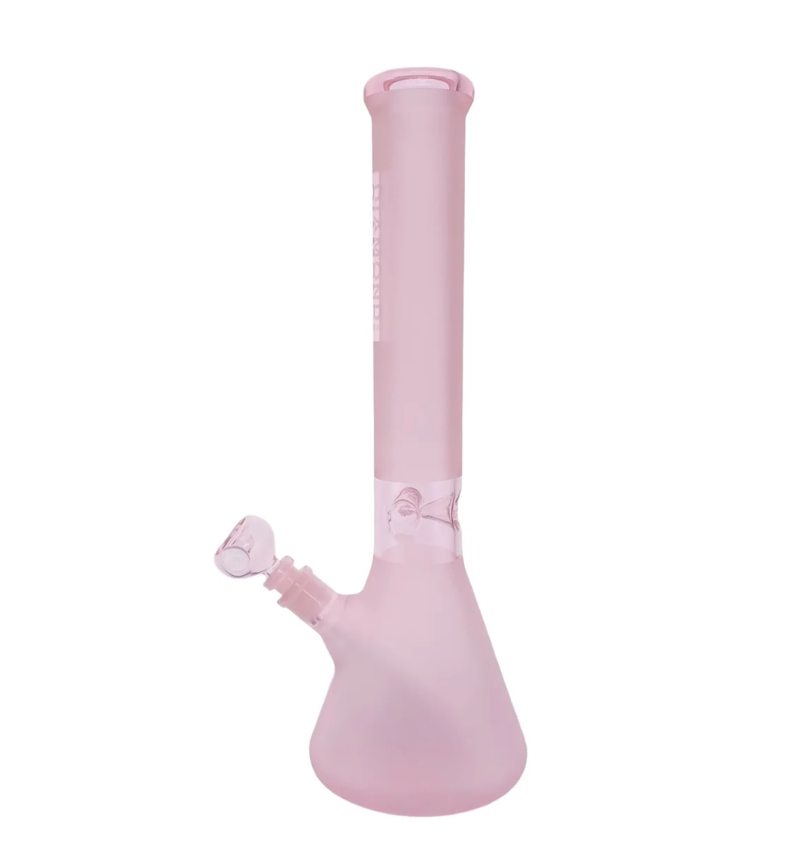 Diamond Glass 16” Pink Beaker Bong with Matching Downstem & Bowl