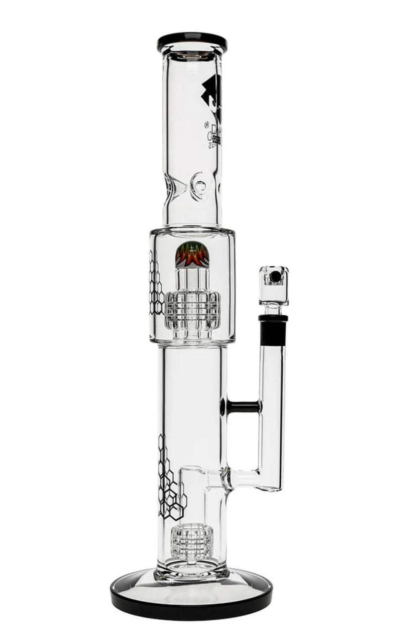 18”Natural Diamond Matrix perc waterpipe - DayDreamz Smoke Shop