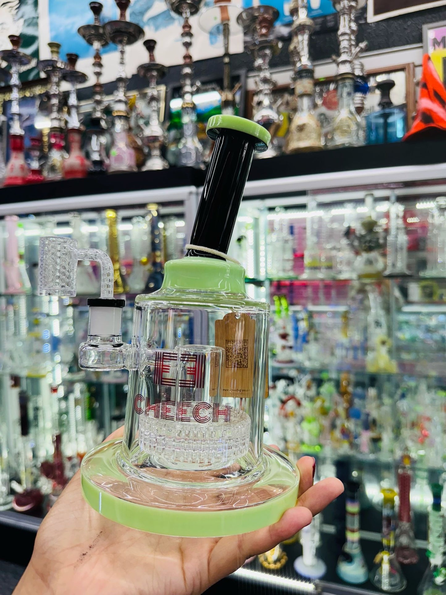 Cheech Glass 8.5" Big Tires Water Pipe