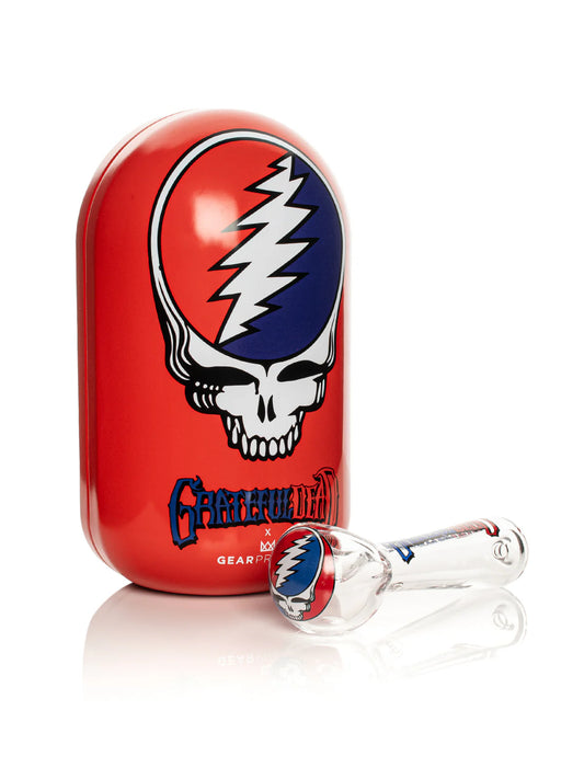 4.5" Steal Your Face Spoon Hand Pipe in Collectible Tin GREATFUL DEAD