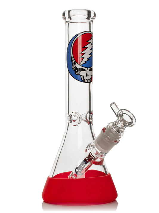 Grateful Dead x GEAR Premium® 10” Steal Your Face Beaker Base Water Pipe