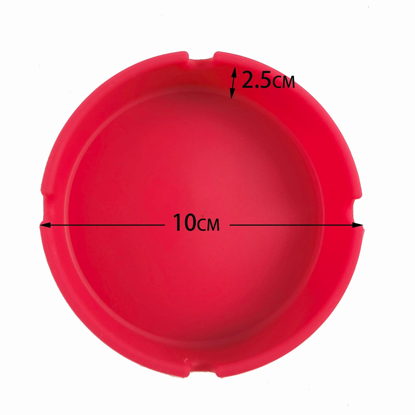 Round Silicone Ashtray 10*2.5CM Size Custom Printing logo Easy Clean Smoking Ashtray for Cigar Holder