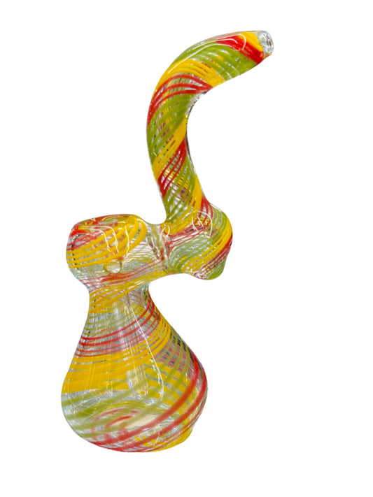 Stripe speckled bubbler - DayDreamz Smoke Shop