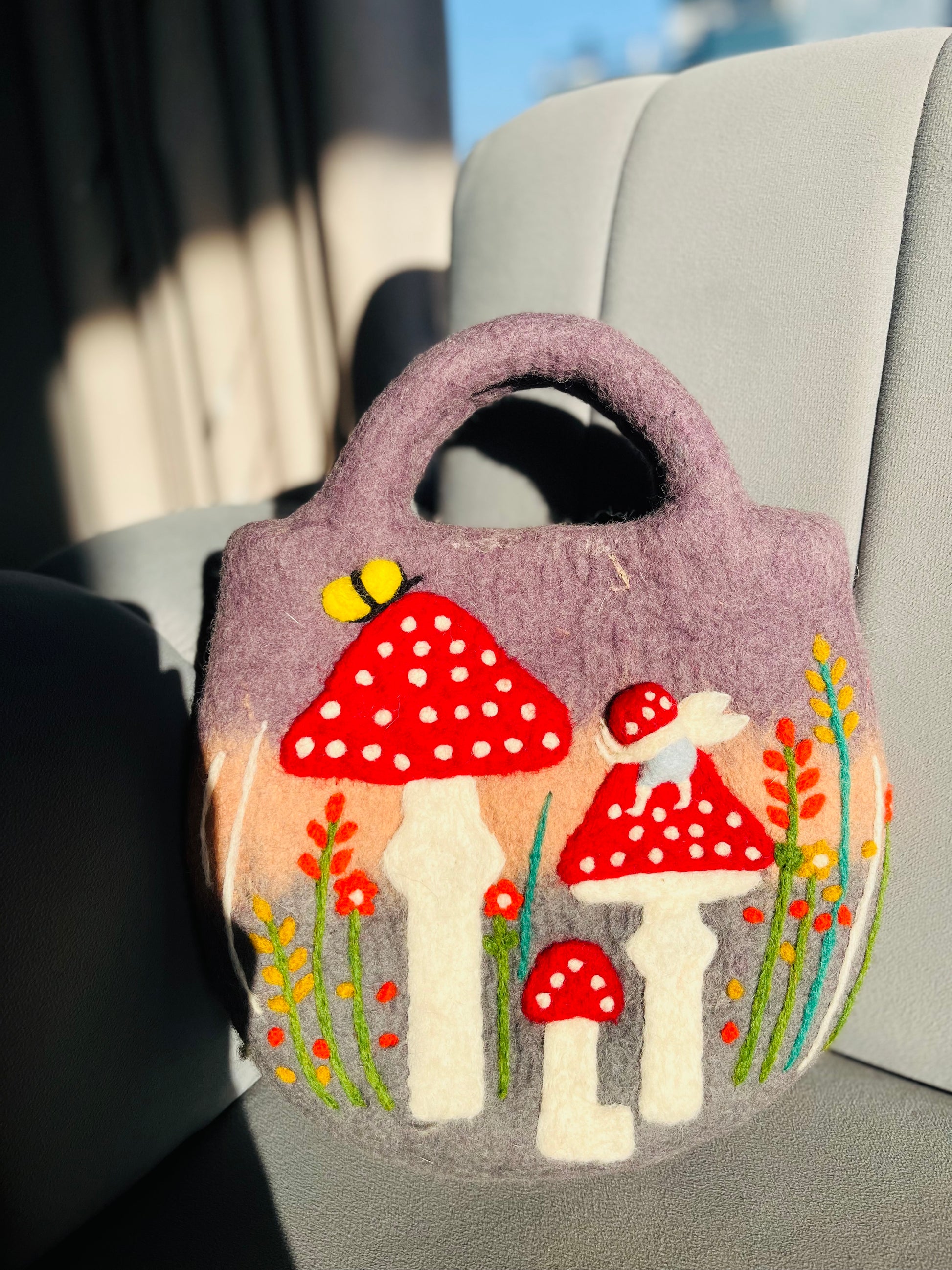 Forest mushroom theme hand bag - DayDreamz Smoke Shop