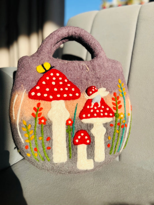 Forest mushroom theme hand bag - DayDreamz Smoke Shop