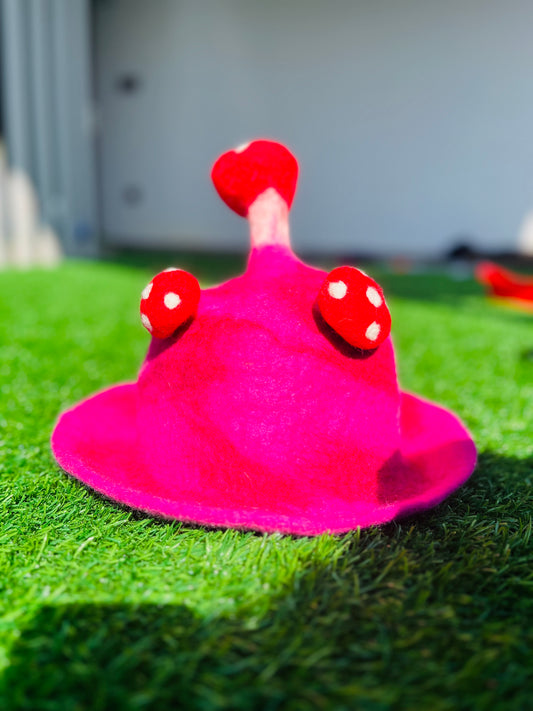Pink Mushroom Hat - DayDreamz Smoke Shop