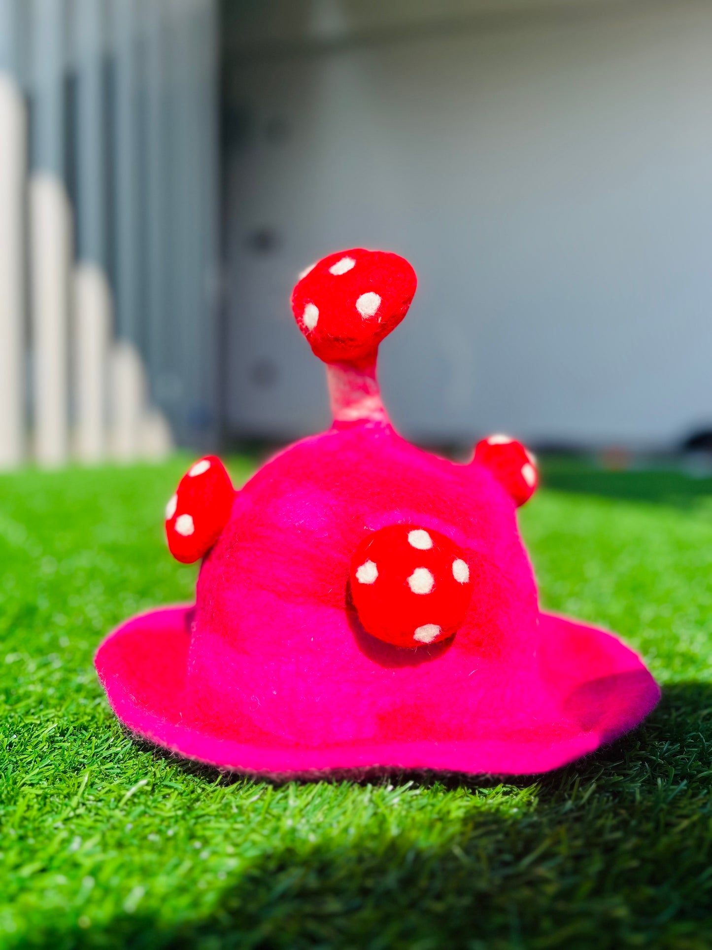 Pink Mushroom Hat - DayDreamz Smoke Shop