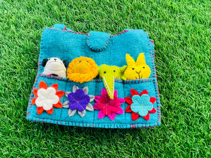 Large Felt Finger Puppet Bag