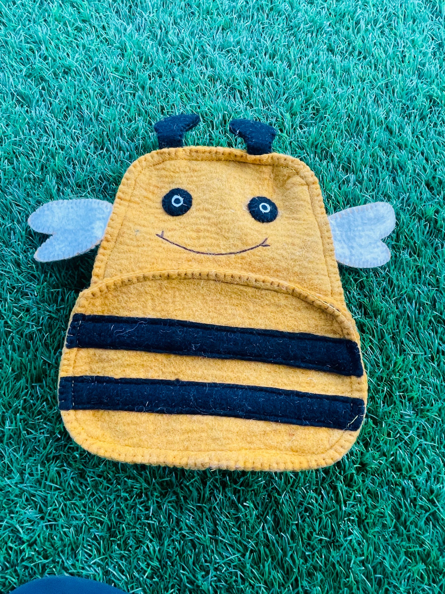 Woolen Felt Bee Backpack