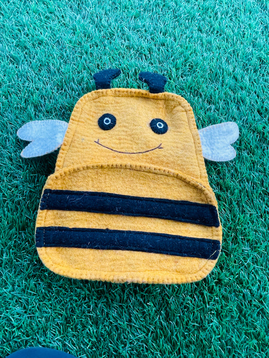 Woolen Felt Bee Backpack