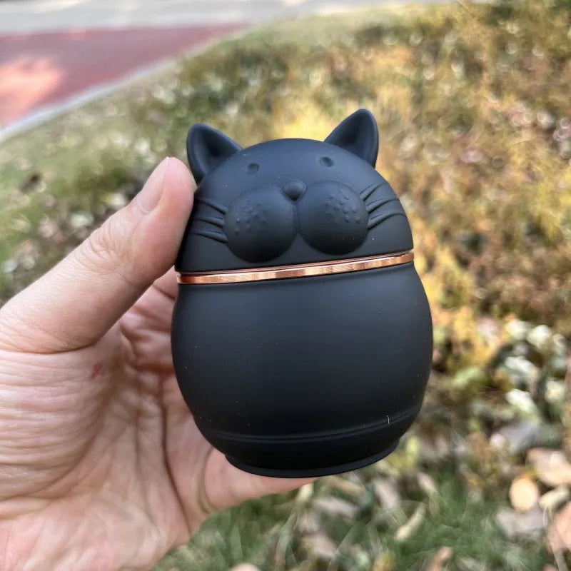 Cute Cat Shape Metal Smoking Grinder Zinc Alloy Cigarette  Grinder Spice Grinder Tool