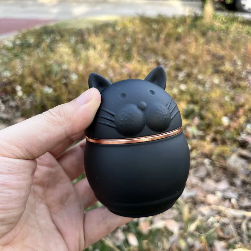 Cute Cat Shape Metal Smoking Grinder Zinc Alloy Cigarette  Grinder Spice Grinder Tool