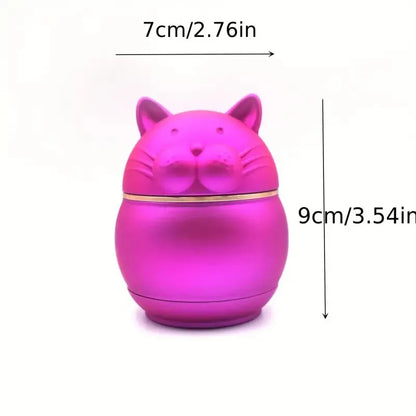 Cute Cat Shape Metal Smoking Grinder Zinc Alloy Cigarette  Grinder Spice Grinder Tool