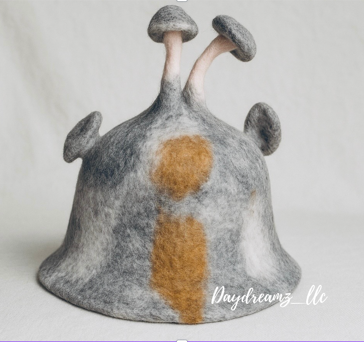 Gray Felt Mushroom Hat - DayDreamz Smoke Shop