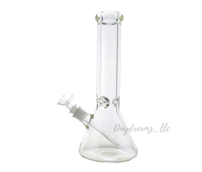 12-Inch Clear Beaker Glass Bong – Classic Borosilicate Water Pipe