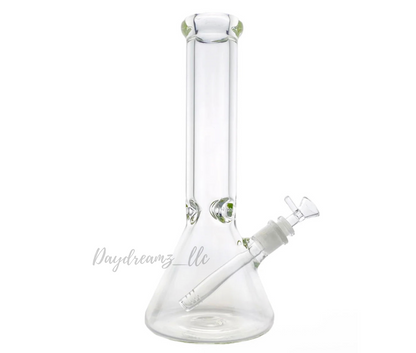 12-Inch Clear Beaker Glass Bong – Classic Borosilicate Water Pipe