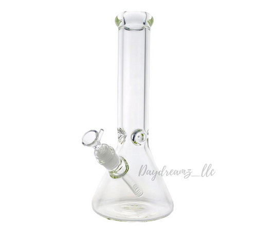 12-Inch Clear Beaker Glass Bong – Classic Borosilicate Water Pipe