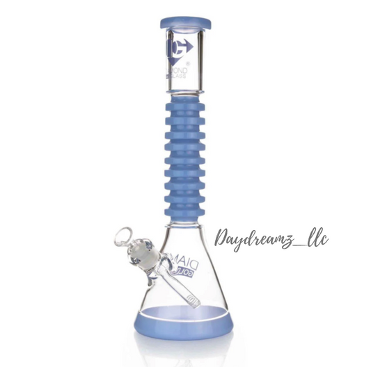 Diamond Glass® 16” Gum-Gum Beaker Bong – Bold Design, Big Rips