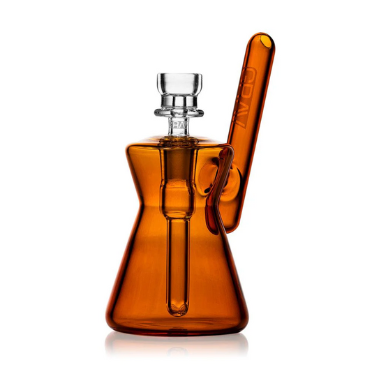 GRAV® Hourglass Pocket Bubbler - Amber - DayDreamz Smoke Shop