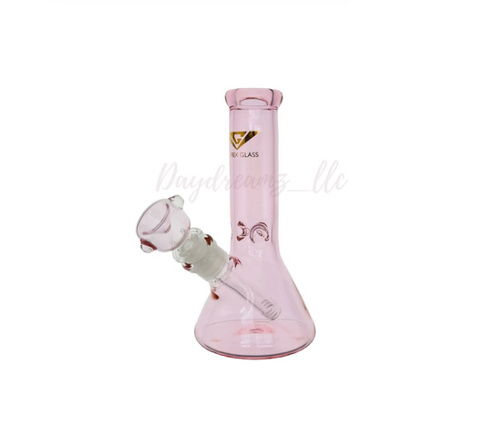 Vertex glass pink beaker bong 8inch