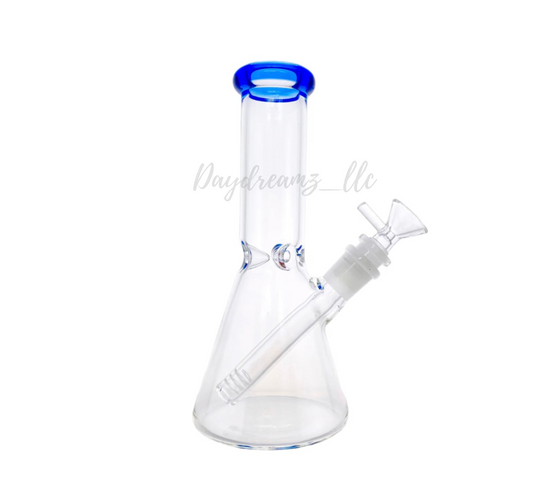 8-Inch Travel-Friendly Glass Bong with Ice Catcher
