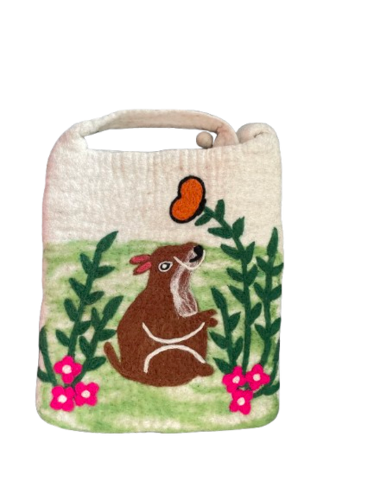 Woodland Bunny Hemp Bag - DayDreamz Smoke Shop