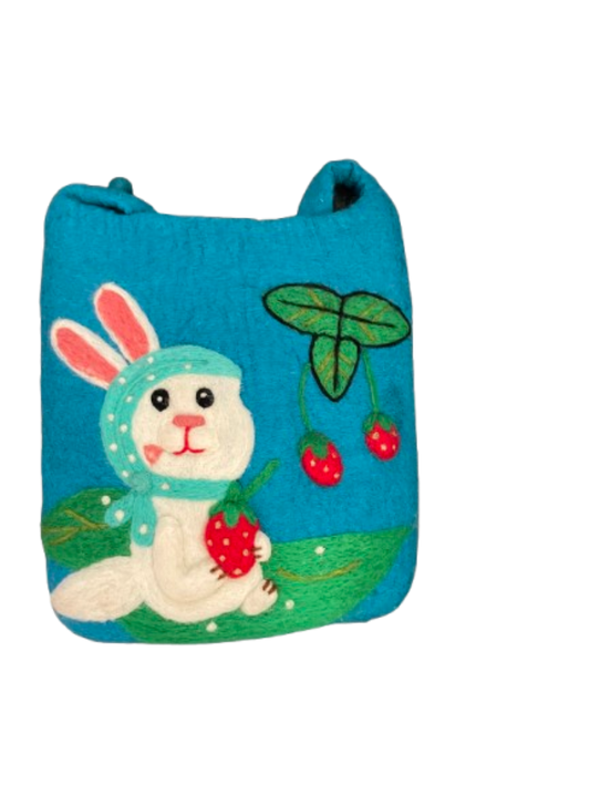 Strawberry Bunny Hemp Bag - DayDreamz Smoke Shop